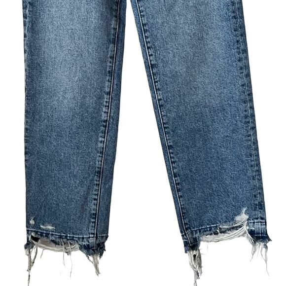 Lovers & Friends Ryan High Rise Straight Leg Jeans In Cascade Blue Size 25 - Picture 6 of 16